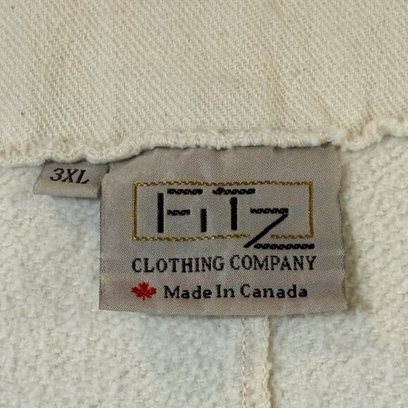 FITZ 100% Cotton Jacket in Cream Made in Canada - Picture 13 of 13